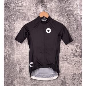 Black Sheep Cycling Jersey Medium Womens Black Full Zip Short Sleeve